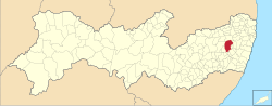 Brazil Pernambuco Gravatá location map